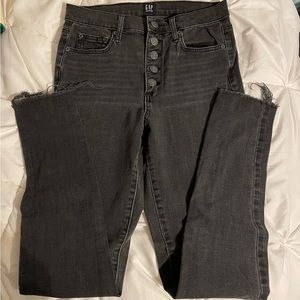 Gap Denim True Skinny Black Jeans, Size: 27 Tall